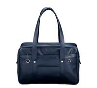 SUIOPPYUW Sac d'école en cuir de qualité supérieure pour uniforme d'étudiant ordinateur portable sac à main japonais léger grande capacité PU large Application, Bleu foncé