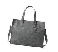 SUIOPPYUW Sac fourre-Tout léger pour Hommes, Mallette en Cuir PU de qualité supérieure, Grande capacité, activités Quotidiennes, Sac de Messager de Voyage, Voyage d'affaires, Gris, 41 x 10 x 32 cm