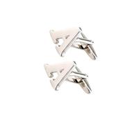 SUIOPPYUW Superbes boutons de manchette à lettres, accessoire de mode idéal à offrir un ami un père pour diverses occasions. Ils témoignent d'un goût raffiné et d'une élégance incomparable.