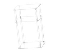 SUIOPPYUW Table d'appoint en Acrylique Gain de Place, Petite Table de Chevet Transparente, idéale à côté du lit du canapé, dans Une Chambre sur la de Nuit. Décoration