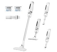 Suirviz U5PRO Aspirateur Balai sans Fil, 28Kpa et 35 Min, 3 en 1 Aspirateur sans Fil avec Système Centrifuge Cyclonique, pour Les Poils d’Animaux, Adapté Aux Sols, Canapé et Voiture (U5PRO)