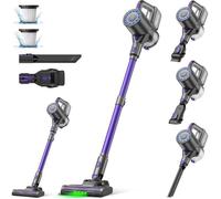 Suirviz U8 Aspirateur Balai sans Fil, Puissant 40Kpa avec 35 Min\Lumière LED Verte/Anti-étranglement\Tapis,Sols Durs,Poils