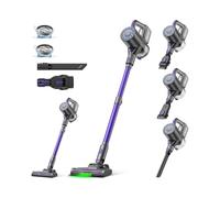 Suirviz U8 Aspirateur sans Fil, 4 en 1, 40kpa et 35 Min Aspirateur Balai sans Fil, Aspirateur Balai pour Nettoyer Les Poils d'animaux, Sols Durs et Tapis, Lumière LED Verte