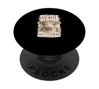 suis la Parole, Highland Cow, Ésaïe 8:11 PopSockets PopGrip Adhésif