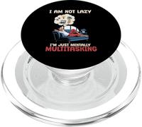 suis Pas Paresseux, Je suis Juste multitâche mentaleme PopSockets PopGrip pour MagSafe