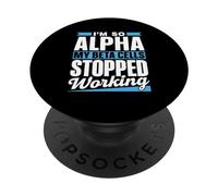 suis Tellement Alpha Que Mes Cellules Bêta Type Diabète PopSockets PopGrip Adhésif