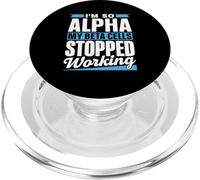 suis Tellement Alpha Que Mes Cellules Bêta Type Diabète PopSockets PopGrip pour MagSafe