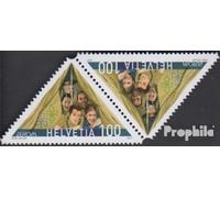 Suisse 2011K (complète.Edition.) Paire tête-bêche Neuf avec Gomme Originale ** MNH 2007 Scout (Timbres pour Les collectionneurs) Rotary/Lions/Franc-maçon/Pathfinder
