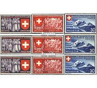 Suisse 335-343 (complète.Edition.) 1939 exposition nationale (Timbres pour les collectionneurs) Paysages
