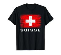 Suisse Drapeau Suisse Switzerland Schweiz Svizzera T-Shirt Graphique avec Valeur