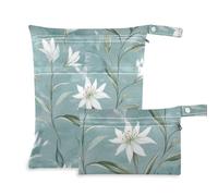 Suisse Edelweiss Beauty Flower Lot de 2 grands sacs à langer avec poignées pour piscine