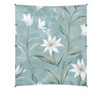 Suisse Edelweiss Beauty Flower Tente de plage et auvent Protection UPF50+ Léger Grand abri solaire avec sacs de sable, pelle à sable, poteaux pour camping, pique-niques, arrière-cour