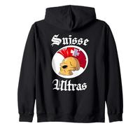 Suisse Ultras Mohawk Skull Swiss Sport Supporter Switzerland Sweat à Capuche