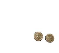 Suit Buttons Round Clothing Decoration Wedding Decor Accessories For Handbags Embellishments Vintage Metal Button Gold 6pcs(Antique Silver,23mm)