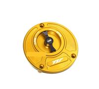Suitable Compatible With YZF R3 R25 R6 R1 R125 Series Motorcycle New CNC Fuel Tank Cap Gasoline Fuel Tank Cap(Gold)