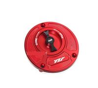Suitable Compatible With YZF R3 R25 R6 R1 R125 Series Motorcycle New CNC Fuel Tank Cap Gasoline Fuel Tank Cap(Red)