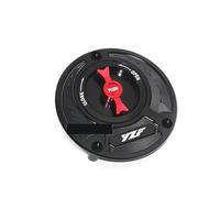 Suitable Compatible With YZF R3 R25 R6 R1 R125 Series Motorcycle New CNC Fuel Tank Cap Gasoline Fuel Tank Cap(Black Red)