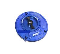 Suitable Compatible With YZF R3 R25 R6 R1 R125 Series Motorcycle New CNC Fuel Tank Cap Gasoline Fuel Tank Cap(Blue)