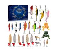 suitable for fishing enthusiasts: 24-day advent calendar with assorted lures - ultimate christmas gift for men, teens, dads, friends, and grandpas
