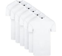 Suitable Obra T-Shirt à Col Rond Haut Blanc Lot de 6 - Hommes - Vêtements - Taille - 60-2 100% Cotton O Breed