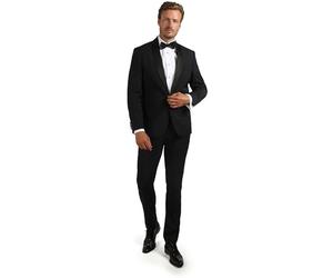 Suitable Smoking Brooklyn Woolblend - Homme - Vêtements - Taille moderne - Mode, Noir , 24