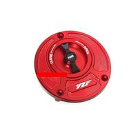 SuitableCompatible with YZF R3 R25 R6 R1 R125 series motorcycle new CNC fuel tank cap gasoline fuel tank cap(Red)