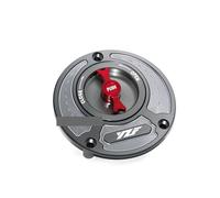 SuitableCompatible with YZF R3 R25 R6 R1 R125 series motorcycle new CNC fuel tank cap gasoline fuel tank cap(Titanium Red)
