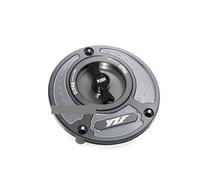 SuitableCompatible with YZF R3 R25 R6 R1 R125 series motorcycle new CNC fuel tank cap gasoline fuel tank cap(Titanium)