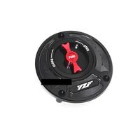 SuitableCompatible with YZF R3 R25 R6 R1 R125 series motorcycle new CNC fuel tank cap gasoline fuel tank cap(Black Red)