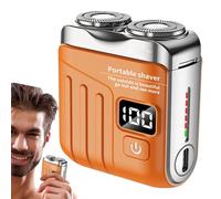 Suitcase Electric Shaver, Authentic Beard Trimmer, 2.75x1.96 Inches Tool with Waterproof Build, Digital Display Beard Razor, Portable Garnish with Compact Style, Shaving Tool for Hotel Trip