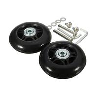 Suitcase Replacement Wheels - Rubber Metal Multi-Size | Double Bearing, A : 2 pièces de 54 x 18 mm, Consulte la descripción, Voir description