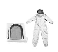 Suite d'apiculture protectrice - tenue d'abeille ventilée avec voile à capuche, équipement léger pour les travaux de résulsion sûrs | Fermeture glissière poignets élastiques, conception confortable co