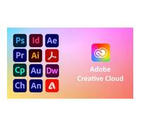 Suite de logiciels - ADOBE - Creative Cloud - Licence 1 an - 100 Go de stockage - PC/Mac