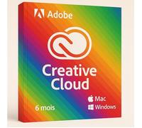 Suite de logiciels - ADOBE - Creative Cloud - Licence 6 mois - 1 To de stockage - 2 appareils - PC/Mac