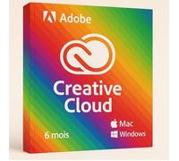 Suite de logiciels - ADOBE - Creative Cloud - Licence 6 mois - 1 To de stockage - 2 appareils - PC/Mac/Mobile
