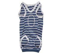 Suite de récupération de Chien Stroucty Breathable Raditable Collar Stripe Pet Pet Post Chirurgity Shirt for Abdominal Bend (M)