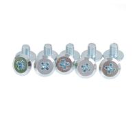 Suite de vis à embout fixe for couteau à deux trous, Compatible avec Wahl,8591 8504 8148, pièces de rechange for tondeuse(Silver 10pcs)