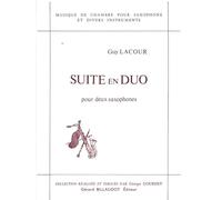Suite En Duo - Saxophone - 2 Saxophones - BOOK