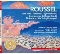 Suite en fa Sinfonietta Symphonie numéro 3 Deux Poèmes Sérénade Opus 30 CD