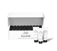 Suite Essentials Lot de 50 gels douche de 35 ml | Idéal pour les hôtels, les chambres d'amis, Airbnb et l'hôtellerie | Certifié GMP, sans cruauté envers les animaux, végétalien, emballage recyclable |