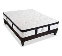 SUITE ETOILEE - Ensemble SUITE DIVINE 140x190 cm - Matelas Mémoire de forme + Sommier Bois