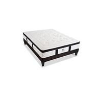 SUITE ETOILEE - Ensemble SUITE DIVINE 90x200 cm - Matelas Mémoire de forme + Sommier Bois