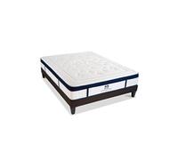SUITE ETOILEE - Ensemble SUITE PRINCIERE 90x190 cm - Matelas Micro-ressorts + Sommier Bois