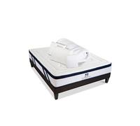 SUITE ETOILEE - Pack Prêt à dormir SUITE PRESIDENTIELLE 140x190 cm - Matelas Mémoire de forme + Sommier + Accessoires