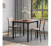 ""Suite meublée table à manger avec deux chaises balcon salle à manger avec salon brun Vintage Description » ""