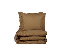 SUITE702 Parure de lit en percale 70x90cm/140x200cm Kaki Or marron