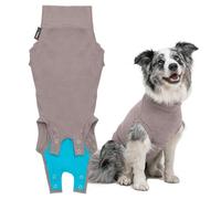 Suitical - La combinaison de convalescence pour chien originale - Remplace le collier électrique et le cône - stérilisation, neutralisation, plaies, empêche le léchage - Medium + - Du cou à la queue