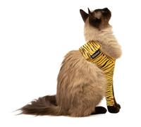 Suitical Recovery Guêpière Avant Jambe Simple Manche Chat imprimé Tigre 2XS