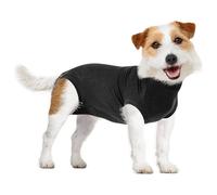 Suitical Recovery Suit Chien Noir Combinaison Post Op Respirant Hundebedarf