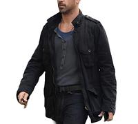 Suiting Style Dead Man Down Colin Farrell Veste légère en coton pour homme Noir, Noir , L